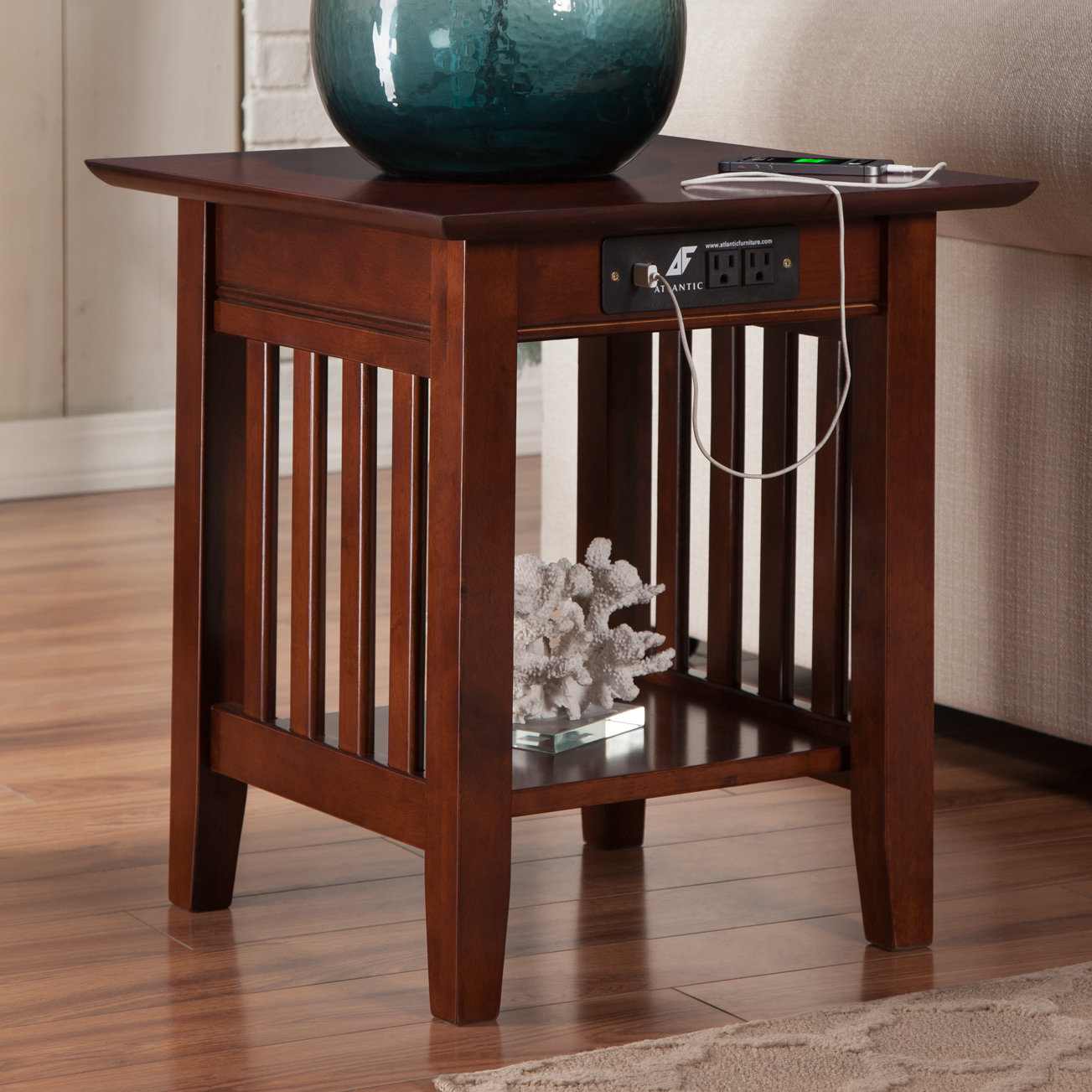 Three Posts Danube End Table with Charging Station & Reviews Wayfair.ca